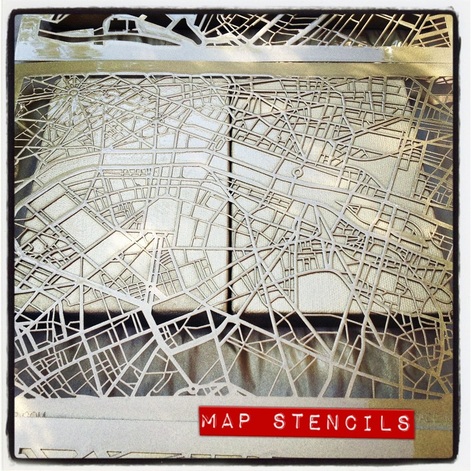 Artistcellar map stencils