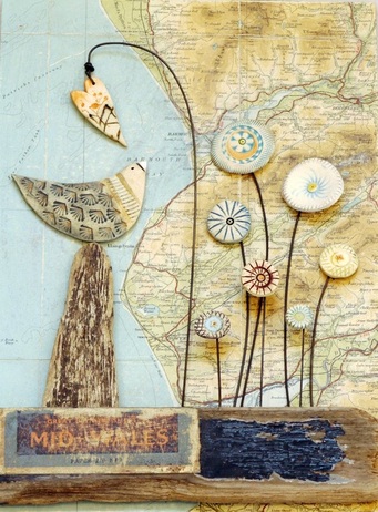 Mixed Media Art by Shirley Vauvelle