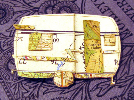 Retro Caravan Brooch by Laura Grain 
