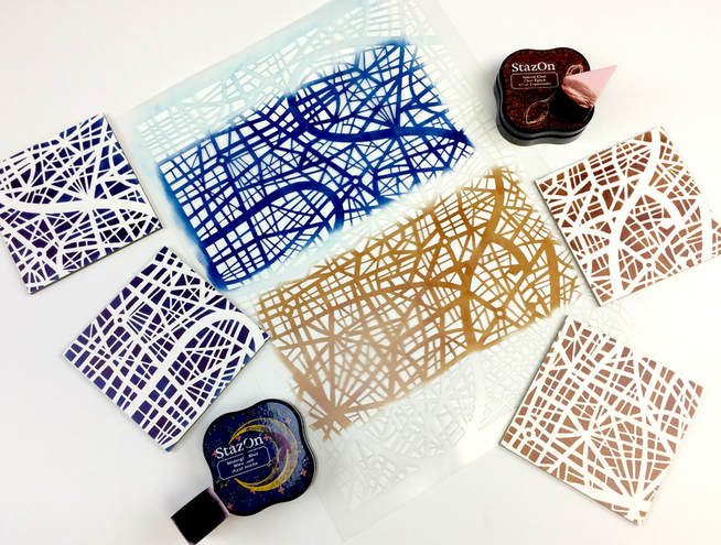 Map Stencil and Coasters