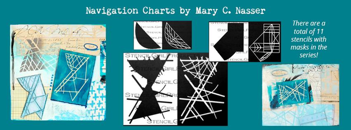 Navigation Chart Series of Stencils & Masks at StencilGirl® Products by Mary C. Nasser