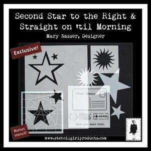 Second Star to the Right & Straight On 'til Morning Stencils