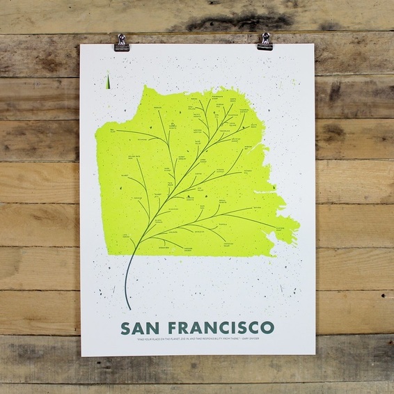 San Francisco Leaf Map